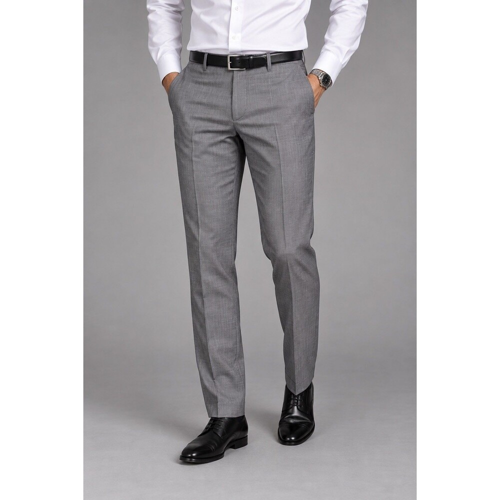 Banana Republic Tailored Slim Fit Men’s 34x34 Gray Wool Dress Pants Trousers